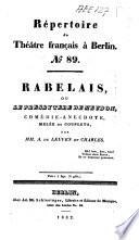 Rabelais, ou, Le presbytère de Meudon