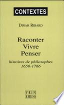 Raconter, vivre, penser