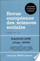 Radioscopie d'Edgar Morin