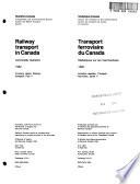 Railway Transport in Canada : Commodity Statistics