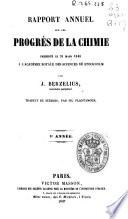 Rapport annuel sur les progrés des sciences physiques et chimiques