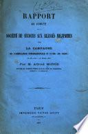 Rapport au comté de la Société de secours aux blessés militaires sur la campagne de l'ambulance internationale no 11 bis (de Paris)