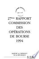 Rapport au Président de la république