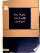 Rapport d'activité