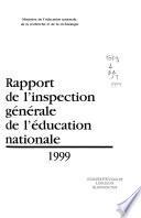 Rapport de l'Inspection générale de l'Education nationale ....