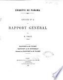 Rapport de la commission d'enquête chargée de faire la lumière sur les allégations portées à la tribune à l'occasion des affaires de Panama