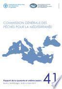 Rapport de la quarante et unième session de la Commission générale des pêches pour la Méditerranée (CGPM), Budva, Monténégro, 16-20 octobre 2017