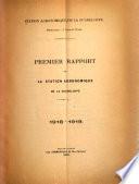 Rapport de la Station Agronomique de la Guadeloupe