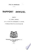 Rapport du Service des archives
