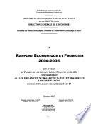 Rapport économique et financier