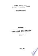 Rapport économique et financier