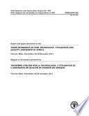 Rapport Et Documents Présentés Au Troisième Atelier Sur la Technologie, L'utilization Et L'assurance de Qualité Du Poisson en Afrique