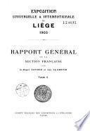 Rapport général de la section française