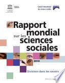 Rapport Mondial Sur Les Sciences Sociales