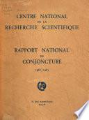 Rapport national de conjoncture