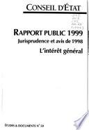 Rapport public 1999