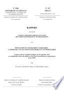 Rapport sur l'innovation et le changement climatique : l'apport de l'évaluation scientifique et technologique