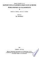 Rapport sur la paléobotanique dans le monde II 1950-1954 (2e PARTIE)