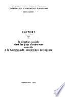 Rapport sur la situation sociale dans les pays d'outre-mer associés à la Communauté économique européenne
