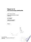Rapport sur le droit économique