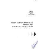 Rapport Sur Le Régime de Retraite de la Fonction Publique Pour L'exercice Clos ...