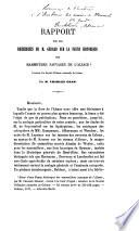 Rapport sur les Recherches de M. Gerard sur la Faune historique des Mammifères sauvages de l'Alsace
