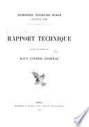 Rapport technique publié par ordre du Haut conseil fédéral