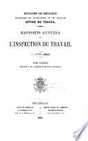 Rapports Annuels de l'Inspection du Travail