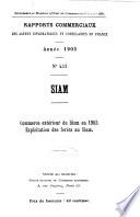 Rapports commerciaux des agents diplomatiques et consulaires de France ...
