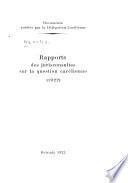 Rapports des jurisconsultes sur la question carélienne, 1922