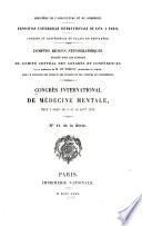 Rapports du Congrès tenu à Paris du 5. au 10. août, 1878