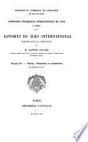 Rapports du Jury international