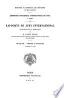 Rapports du Jury international
