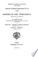 Rapports du Jury international