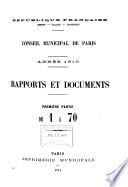Rapports et documents