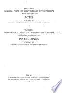 Rapports généraux et nationaux [des] Section[s] I-IV