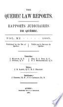 Rapports Judiciaires de Québec