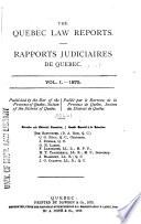 Rapports Judiciaires de Québec