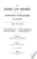 Rapports Judiciaires de Québec