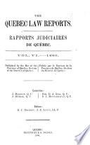 Rapports Judiciaires de Québec