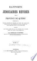 Rapports judiciaires revisés de la province de Québec