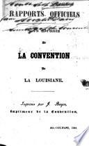 Rapports officiels des débats de Convention de la Louisiane