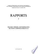Rapports: Sections chronologiques, tables rondes, organismes affiliés et commissions internes