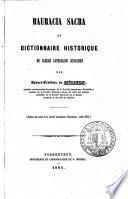 Rauracia sacra, ou, Dictionnaire historique du clergé catholique jurassien