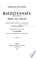 Rauzat-us-safa (Jardin de pureté) bible de l'Islam