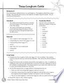 Reader's Theater Texas: Texas Longhorn Cattle