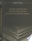 Reading Culture and Writing Practices in Nineteenth-century France