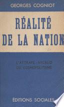 Réalité de la nation