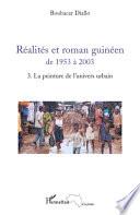 Réalités et roman guinéen de 1953 à 2003