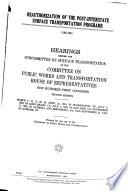 Reauthorization of the Post-interstate Surface Transportation Programs